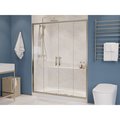 Anzzi Enchant 70in x 604in Framed Sliding Shower Door in Brushed Nickel SD-AZ15-01BN